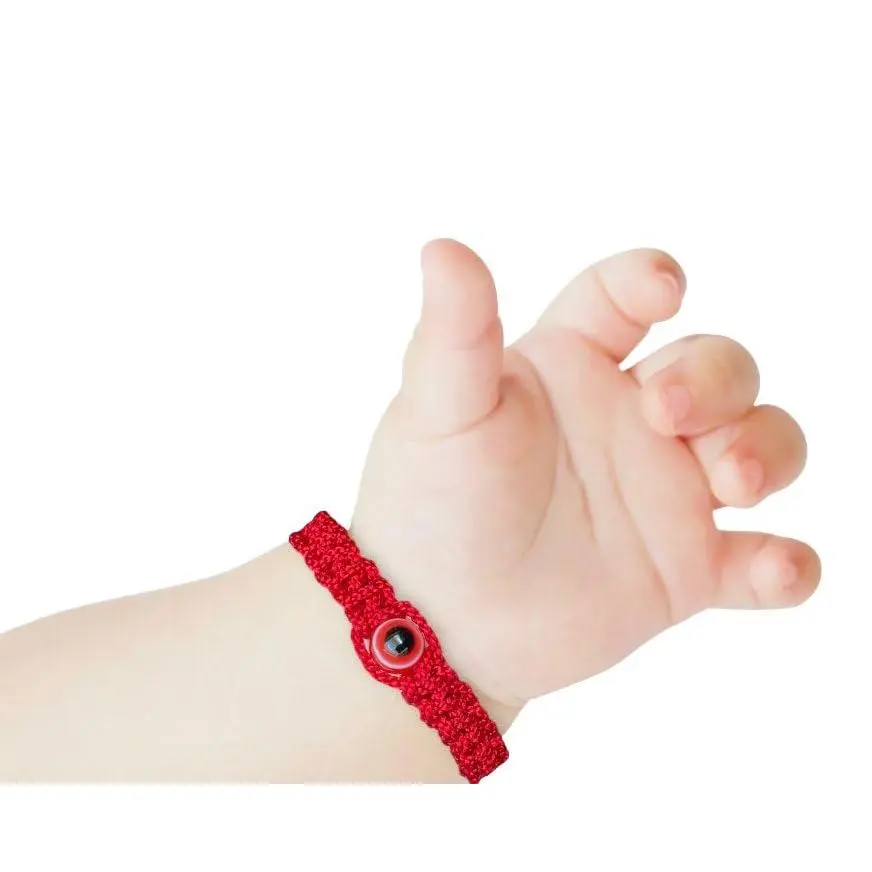 Red Bracelet  Babies, Baby Girl and Baby boy. Protection Amulet  Baby. String  Good Luck and The Evil Eye. Infant Bracelet  Baby Color red,Blue,Pink Black (Red Bracelet red Eye) New model