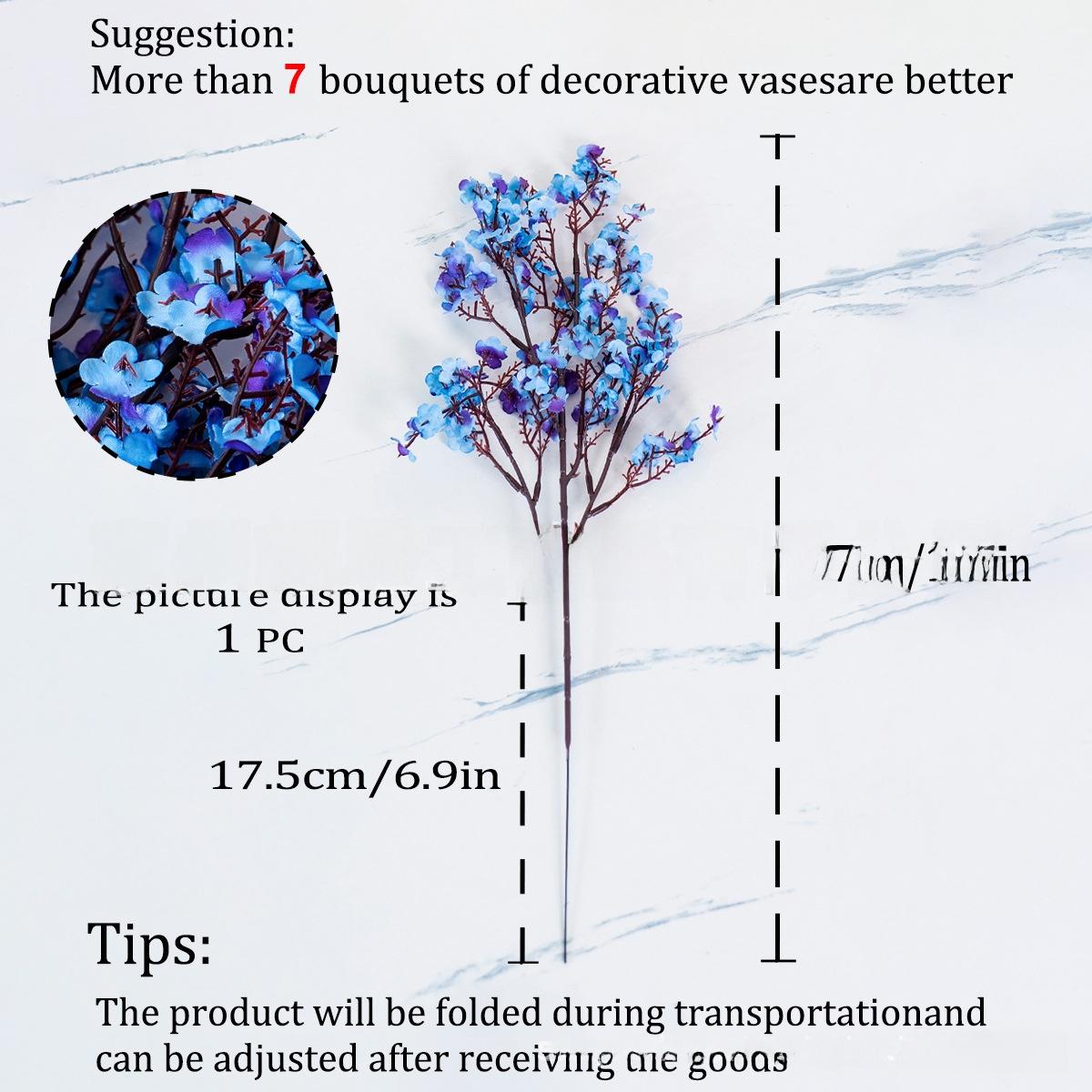 Independence Day red, white, and blue artificial flowers, autumn home vase, outdoor wedding arch decoration with floral arrangements