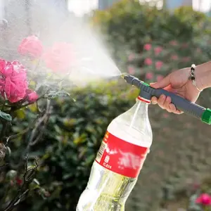 Multi-mode Adjustable Spray Head, High Pressure Manual Garden Watering Sprayer, DIY Fits Most Common Beverage Bottles for Plant Irrigation