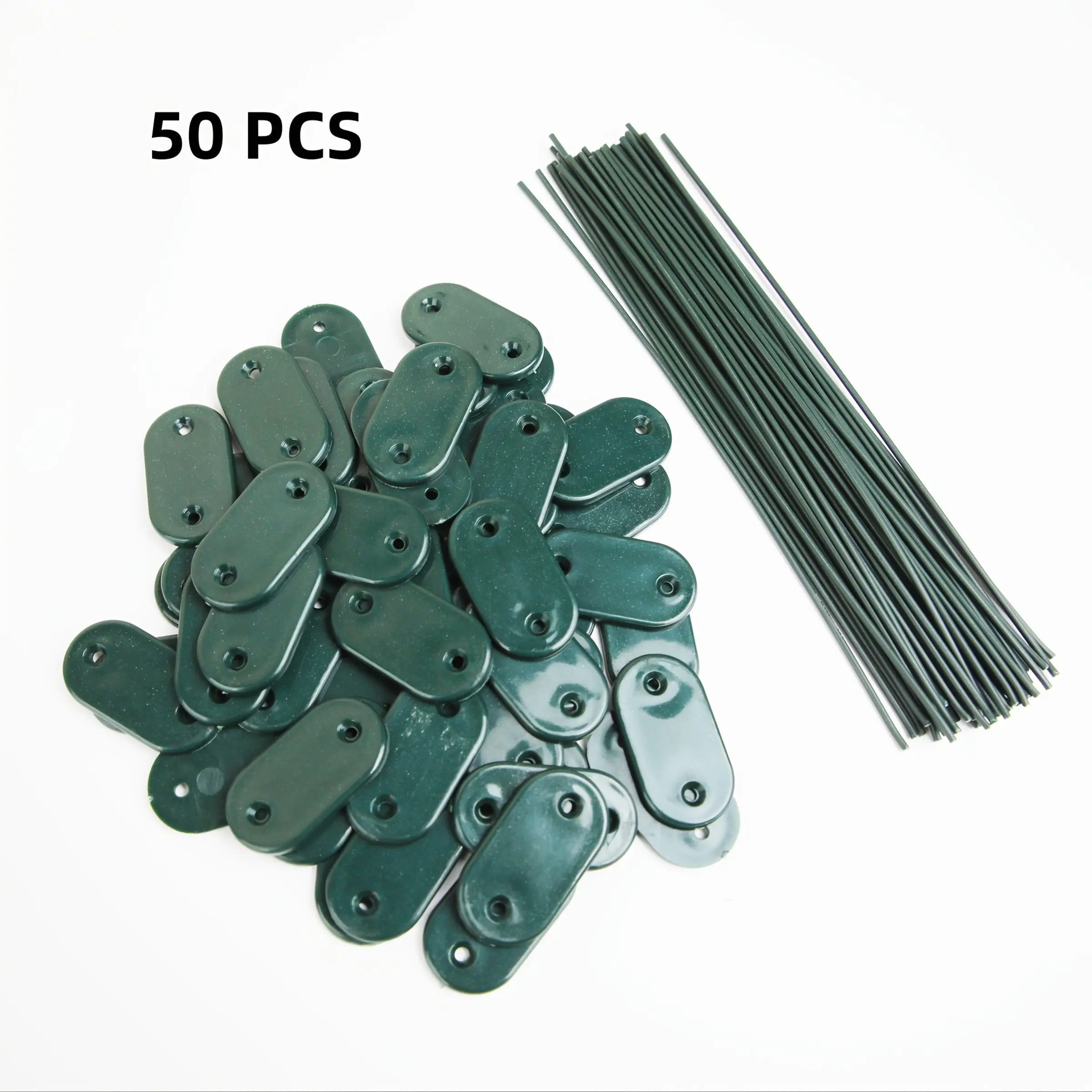 50-Piece Outdoor Privacy Screen Set, Durable Plastic Fence Panels, Easy Installation, Natural Look, Ideal for Patios, Gardens, Balconies, Garden Supplies
