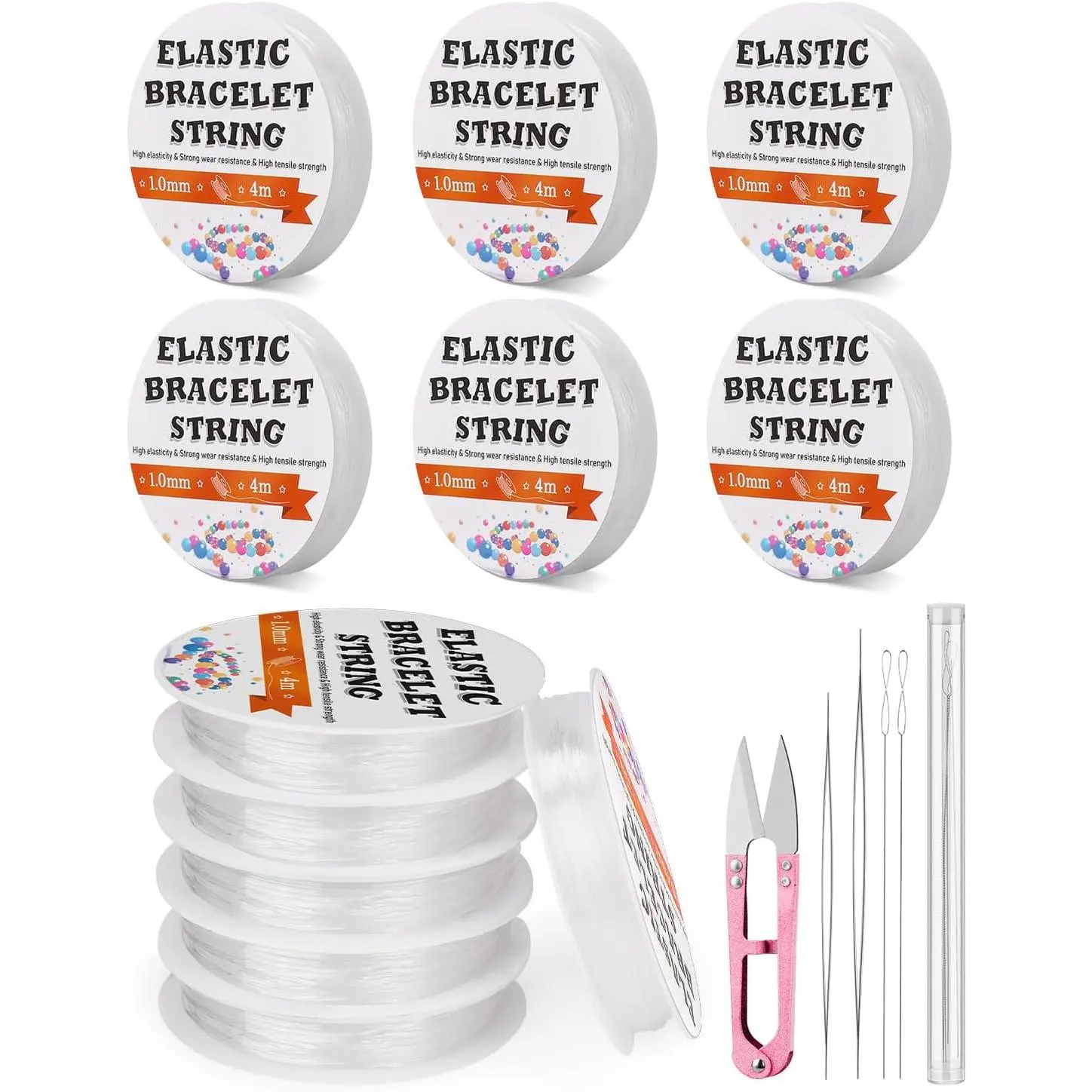 1 mm Stretchy Bracelet String Elastic String for Bracelet Making String