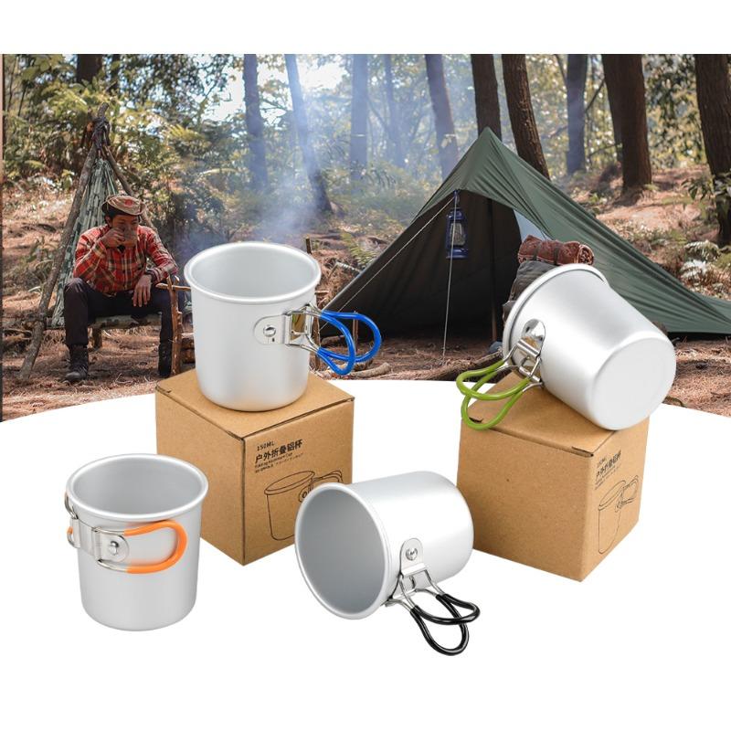 Outdoor camping aluminum cup portable coffee cup aluminum alloy beer cup camping water cup teacup