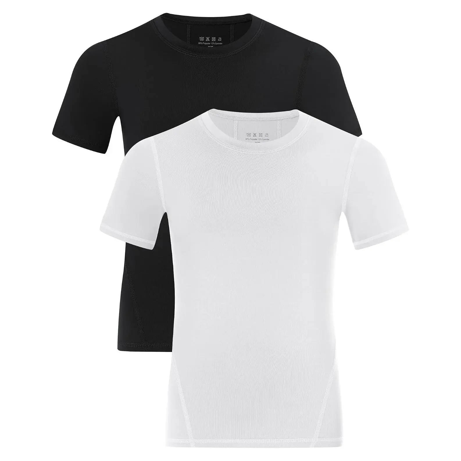 Boys' Compression Shirt Short Sleeve Youth Athletic Base Layer Undershirt for Football & BasketballGift