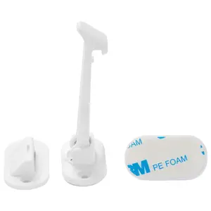 VEVOR Cabinet Latch Locks, 12 Pack Child Safety Cabinet Locks, No Drilling or Tools Required Adhesive Cabinet Latch, Invisible Baby Proofing Child Proof Cabinet Locks for Drawers and Cabinets, WhiteHoliday gifts