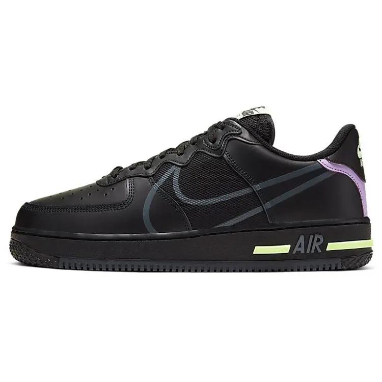Nike Air Force 1 React Sneakers for Men and Women – Slip-Resistant, Lightweight, Low-Top Verifiable, with credentials and supporting global authentication