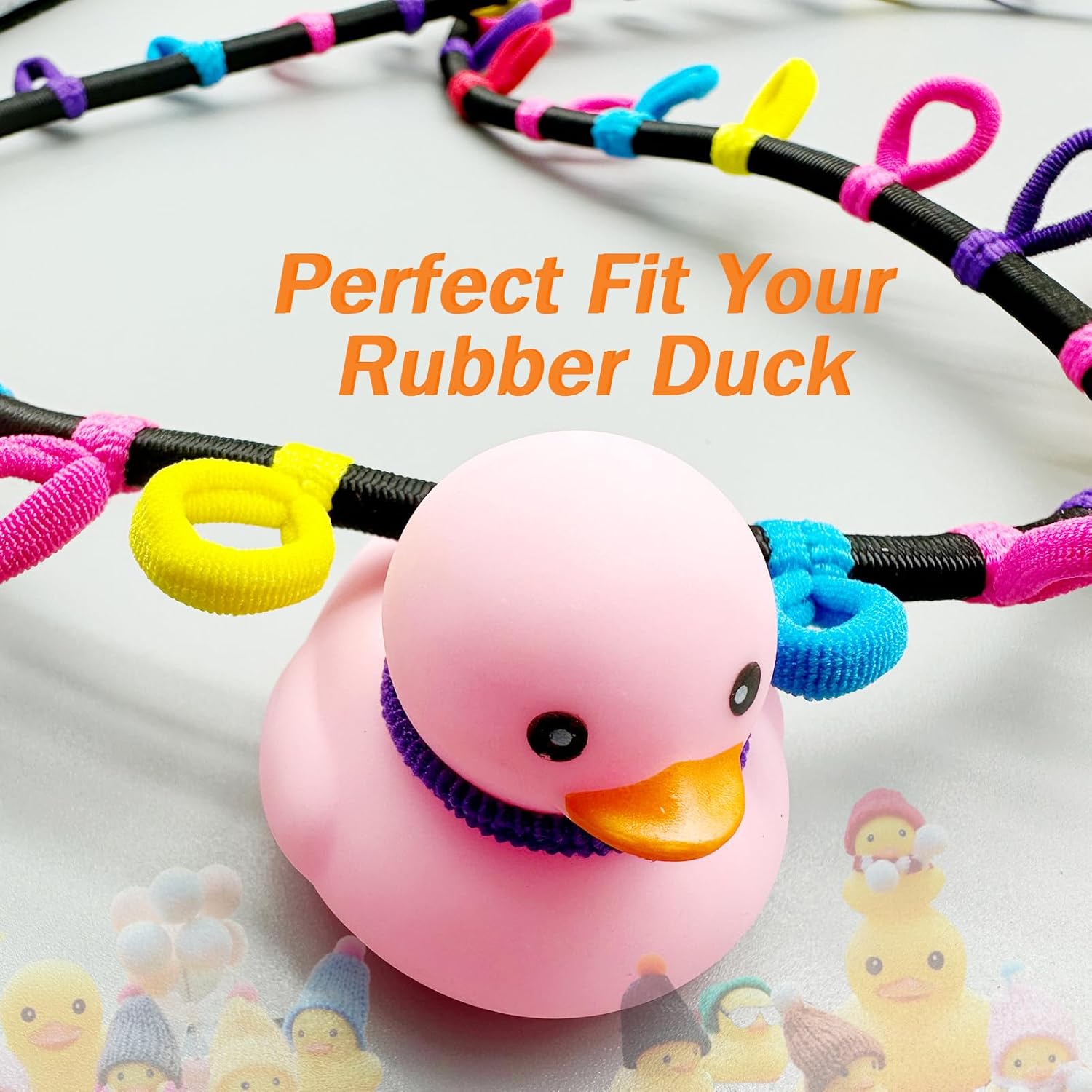 Rubber Duck Holder for  Owners, Duck Display Rope Paracord Strap for   YJ TJ JK JL JT,  Ducking Interior Accessory (Rubber Ducks Not Included)