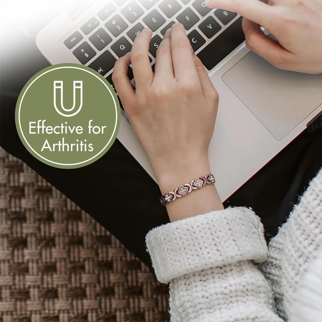 Aurelia Crest Luck & Love Infinite Clover Bracelet for Women | Pure Copper Magnetic Bracelet Titanium Steel Jewelry Gift 10MM Adjustable 2️⃣ Aurelia Crest Luck & Love Infinite Clover Bracelet for Women | Pure Copper Magnetic Bracelet Titanium Steel Jewelry Gift 10MM Adjustable 2️⃣