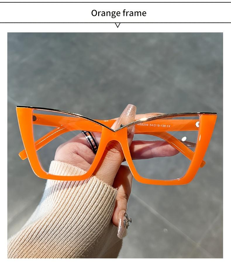 Vintage Style - Women's Cat-Eye Glasses - Tortoiseshell Frame (Brown/Tortoiseshell) or Red/Rim/Black - Round Lens Glasses for Eye Protection & Fashion - Non-Eyewear for Computer, TV & Reading - Full-Rim Metal Hinges