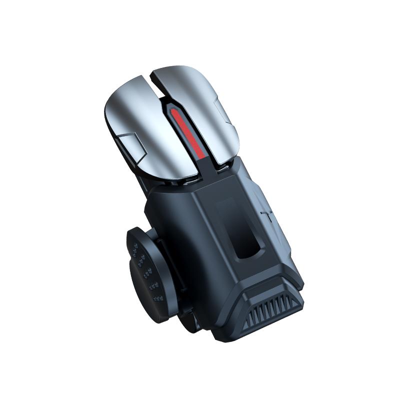 The G21 mobile game trigger is an ergonomic retractable gamepad with auxiliary buttons and mechanical buttons for mobile games handheld gaming console