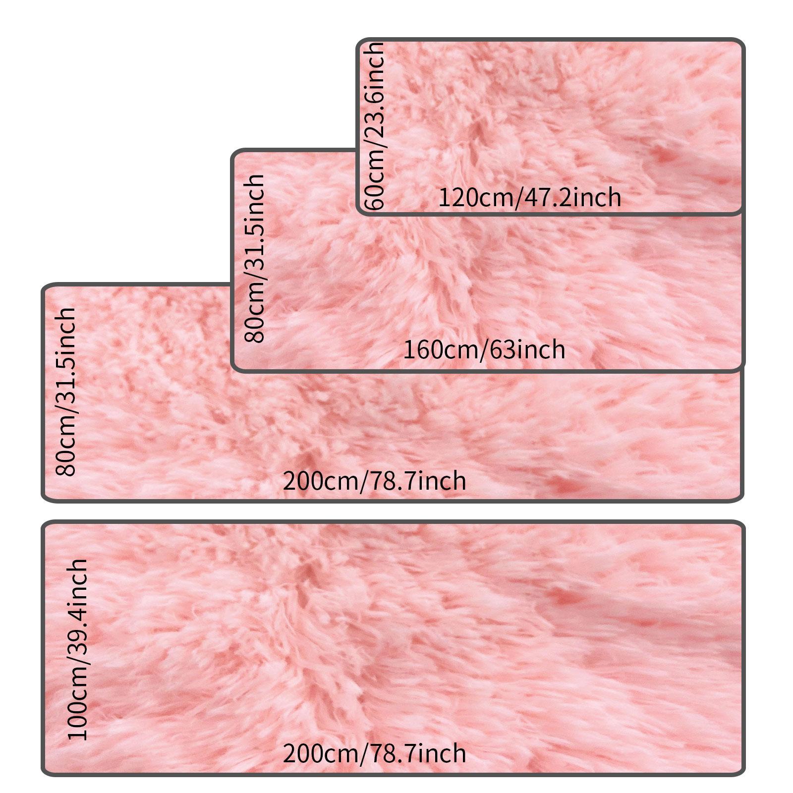 Solid Color Bedside Rug, Soft Plush Water-Absorbent Bedroom Floor Mat with Felt Backing, Non-Slip Decorative Rug for Bedroom and Living Room Home Decor, Valentine's Day Gift #TOP PICKS