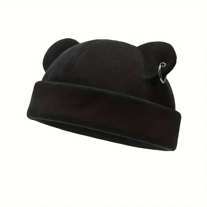 Autumn and Winter Polyester Warm Cartoon Docker Cap Brimless Hat Beanie Landlord Sailor Cap Girl and Women