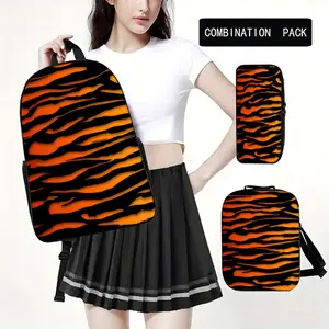 3pcs Camouflage Themed Large Capacity Oxford Cloth Travel Bag with Laptop Compartment, Unisex School Backpack with Pencil Case and Crossbody Bag, Hand Washable - Everyday Commuter Bag for Men and Women