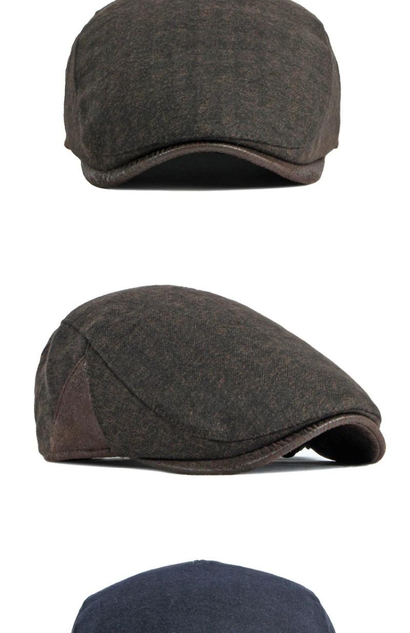 HT3963 Berets 2023 New Beret Cap Men Women Autumn Winter Hat Male Female   Flat Cap Vintage Artist Painter Beret Hat