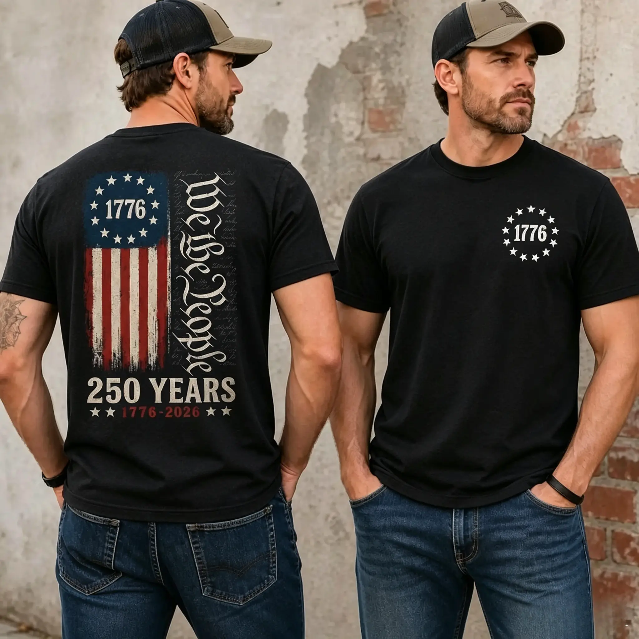 We The People Shirt, 250th Anniversary USA, 1776 To 2026 Tee, Patriotic Mens Top, Veteran Gift, 4th Of July Apparel, Trending 4th of July Day Tee, Men's Graphic Tees, Casual Outfit, Comfortable Menswear, Perfect Gift For Men, May17 t-shirt