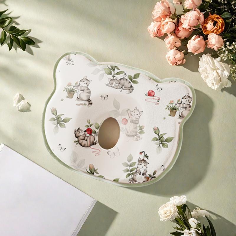 Baby Nap Pillow - Baby head shaper, Silicone Shaping Pillow for Correcting Head Shape & Preventing Sideways Sleeping - Comfortable Machine-Washable Head & Neck Support for Baby