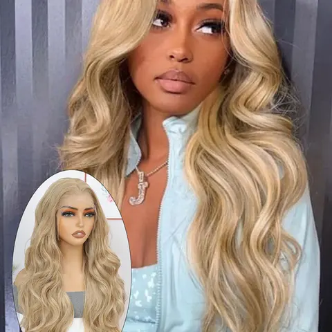 Lehanhair 24 Inch Long Body Wavy Wigs for Women, Gorgeous Fluffy without Bangs, Wave Wig, Synthetic Heat Resistant 13x6 Lace Front Wigs for Party, Daily Use #GLOBAL PICKS