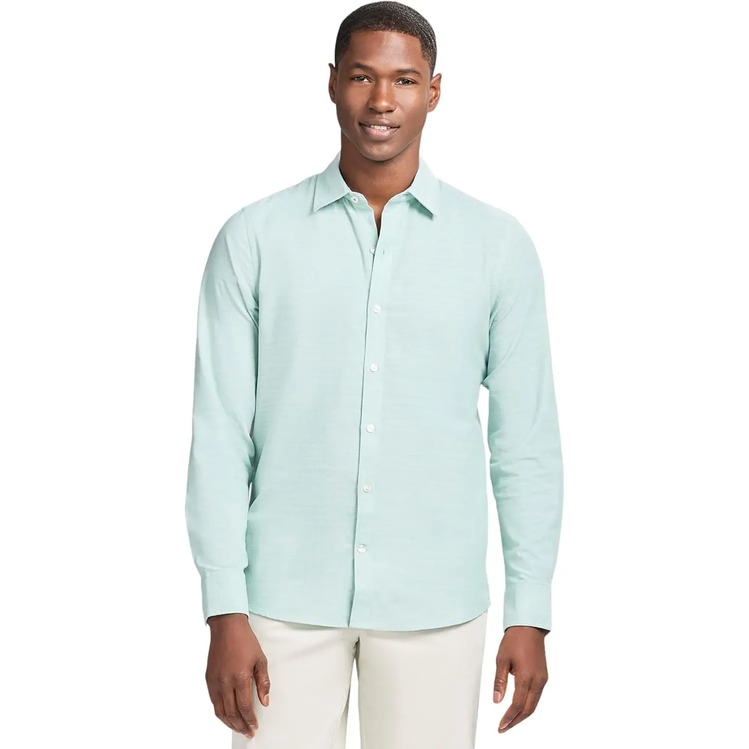 Izod Men's Luxury Classics Long Sleeve Button Down Shirt