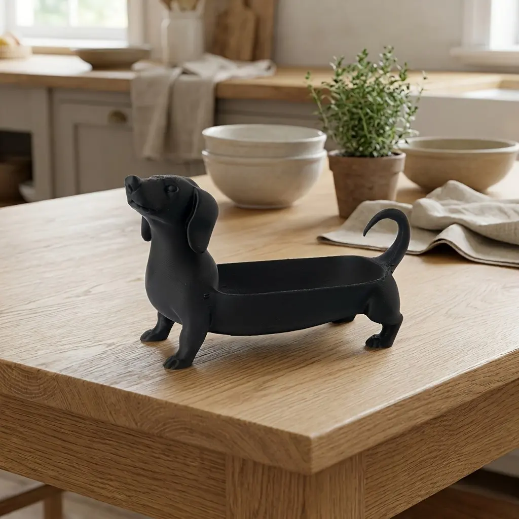3D Printed Minimalist Pug Jewelry Tray, Vanity Ring Watch Holder, Accessory Holder, Key Organizer, Phone Glasses Storage, Creative Gift Idea