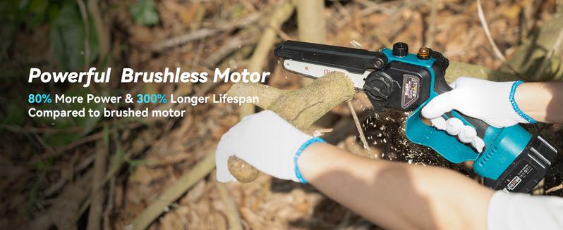 Seesii 4-in-1 Pole Saw & Pruning Shears Combo Kit, 6 Inch Mini Chainsaw for Tree Trimming, Battery Powered Chain Saw with Extension Pole, Tree Trimmer Limb Branch Cutter Pruner CP600 #TikTokShopBlackFriday