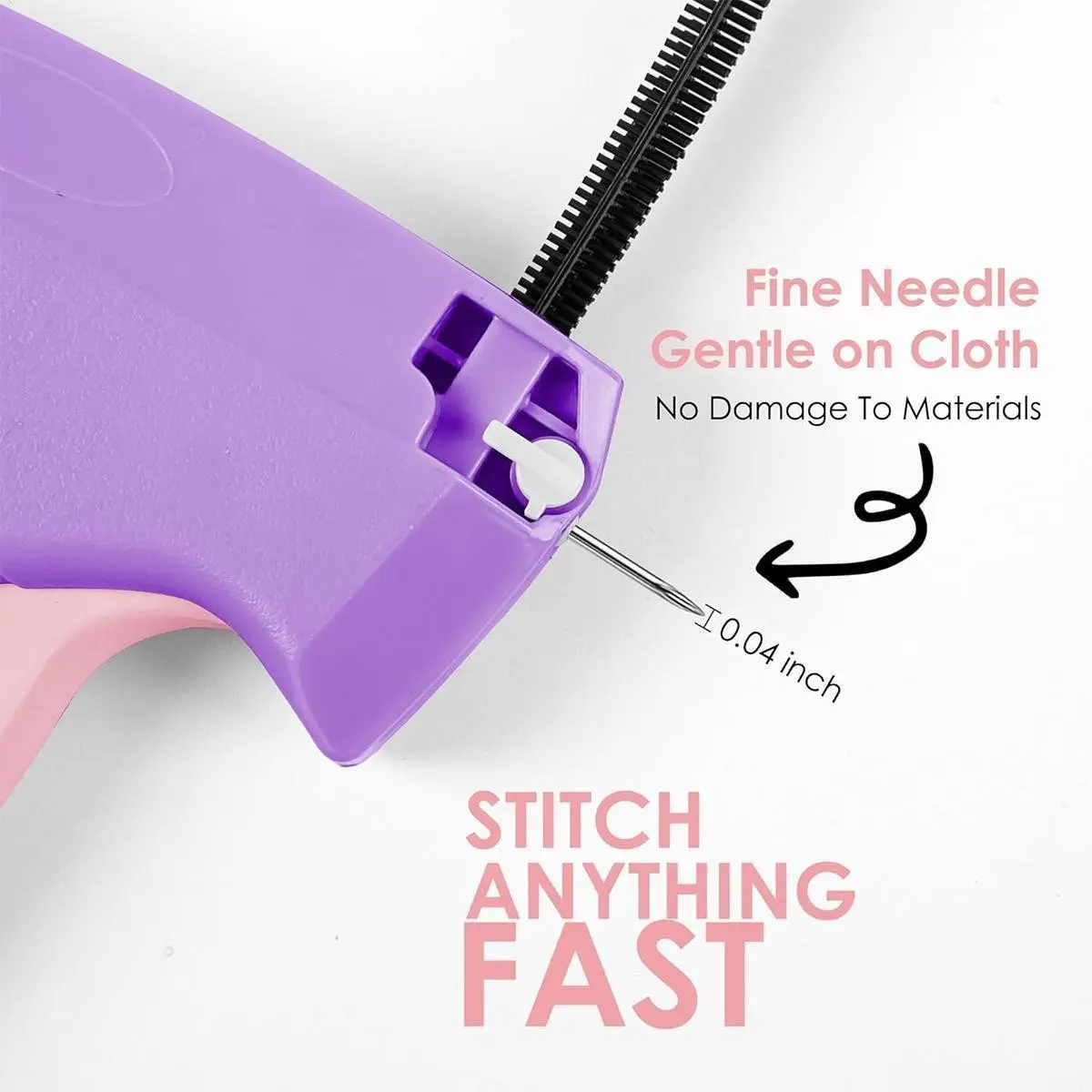 6-Needle Stitch Gun, Handheld Quick Sewing Tool, 2000 Fasteners Home Repair Kit, Portable Sewing Tool for DIY Projects
