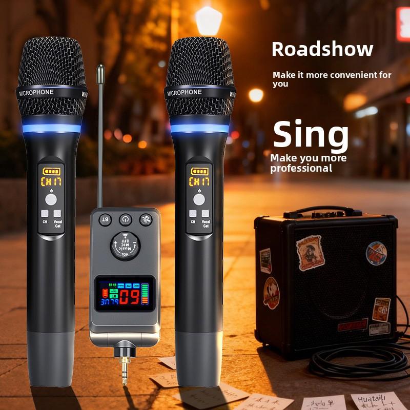 Universal DSP Wireless Microphone Anti-Howling Reverb Bluetooth Mic for Home KTV Singing Entertainment Universal DSP Wireless Microphone Anti-Howling Reverb Bluetooth Mic for Home KTV Singing Entertainment