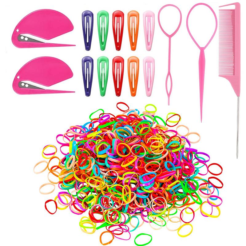 Girls' Hair Braiding Kit, Includes Weaving Tools Comb Clips, Durable Easy-To-Use Accessories, Perfect for Girls Hairstyles, Hair Styling Tools