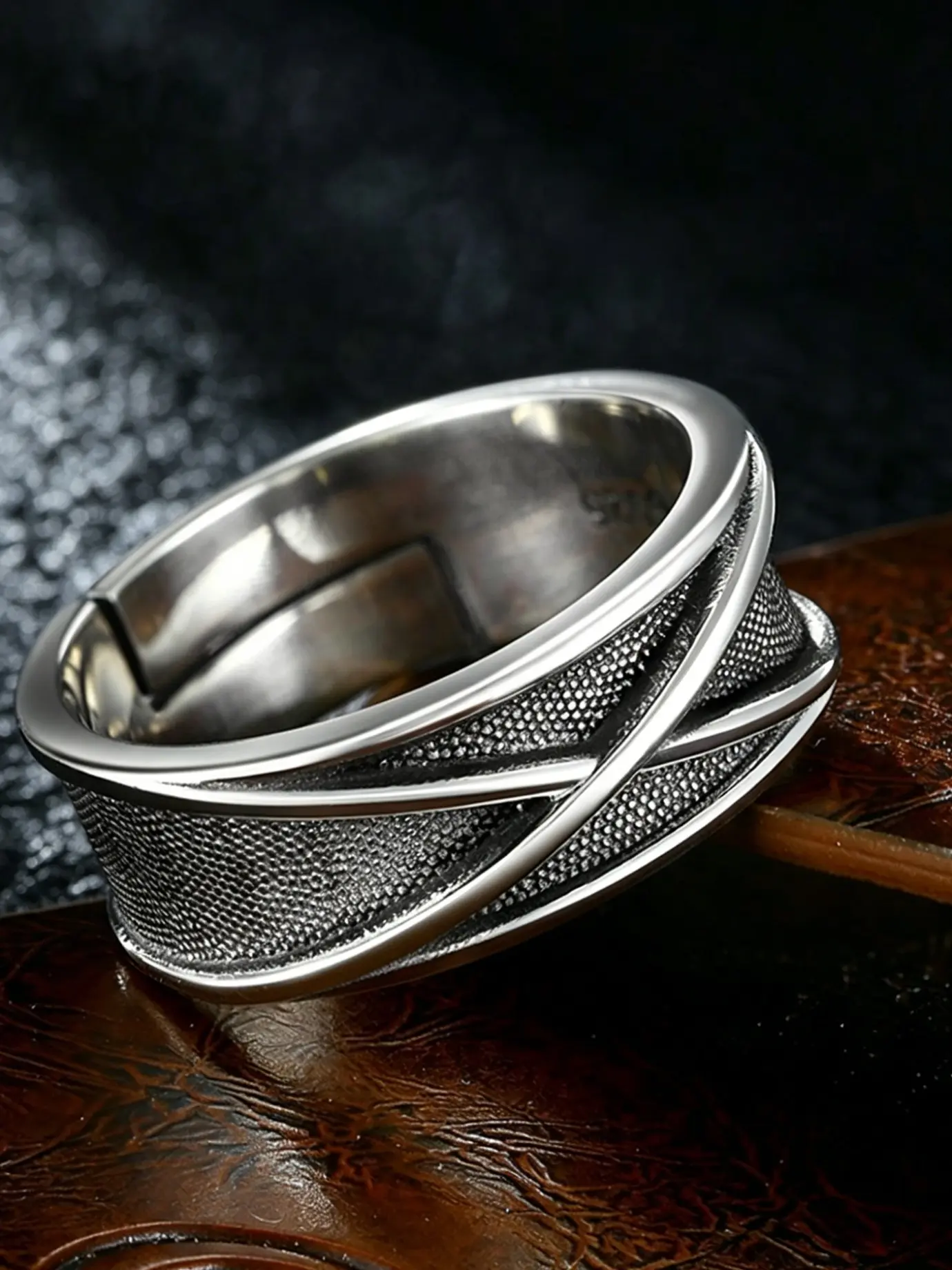 Time Travel Ring, Vintage Anime Cross Ring, Adjustable Open Ring, Role Play Costume Accessory, Unisex Stainless Steel Fashion Jewelry, Perfect Gift