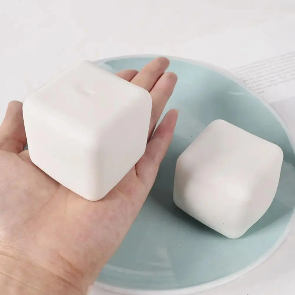 Ventilation Toy Square Tofu Pinching Toy Stress Relief Slow Rebound Fidget Squeeze Toy Simulation Tofu Slow Rebound Toy