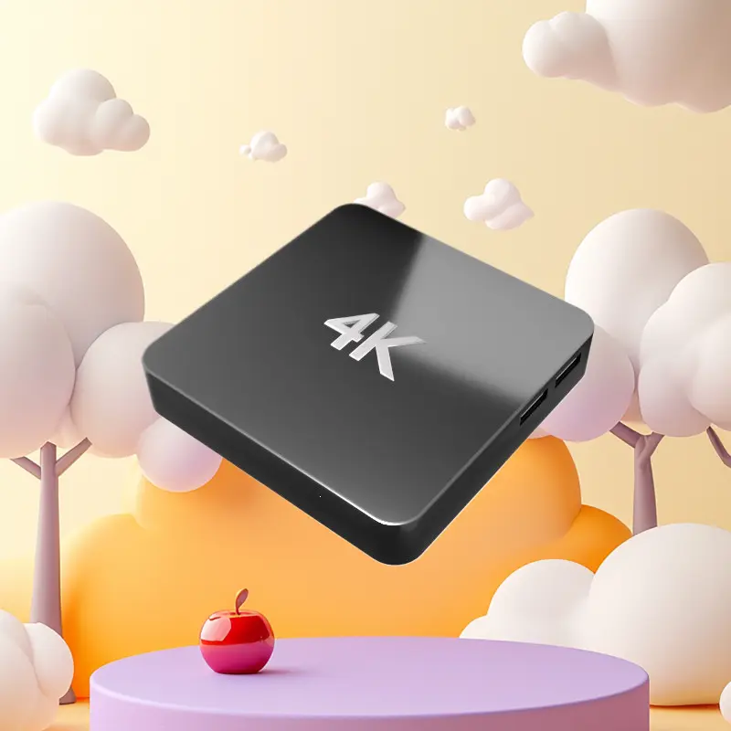 4K TV Box 128MB RAM 16GB Storage 5G Dual Band WiFi Bluetooth Remote TF Slot Streaming 3840x2160