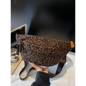 Leopard Print Belt Bag for Women, Trendy Crossbody Fanny Pack Featuring Adjustable Strap and Spacious Storage for Daily Essentials