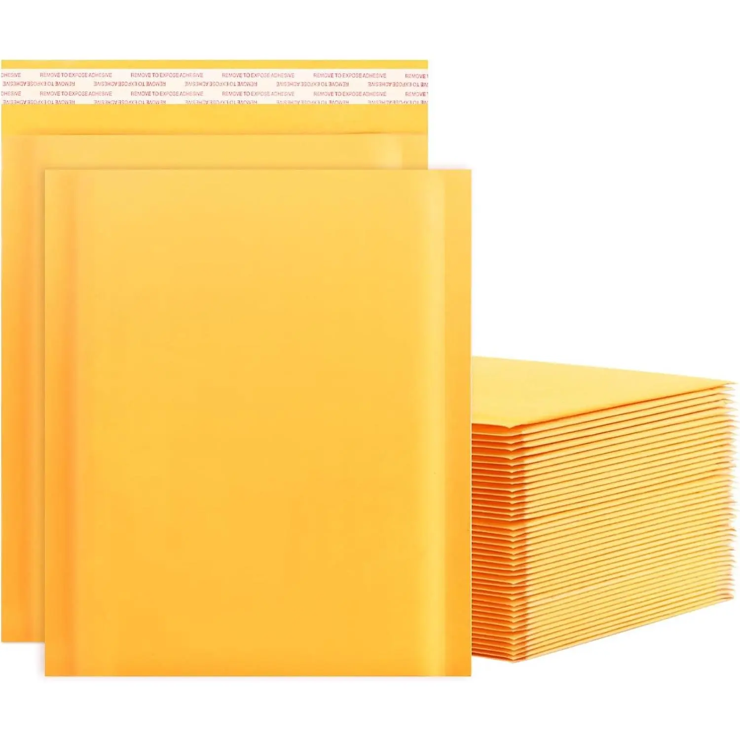 Kraft Bubble Mailers 8.5x11inch 25Pack Yellow Self-Seal Padded Envelopes Bubble Opaque Padded Mailers Shipping Bags for Small Businesses to Package and Mail Jewelry, Electronic Products