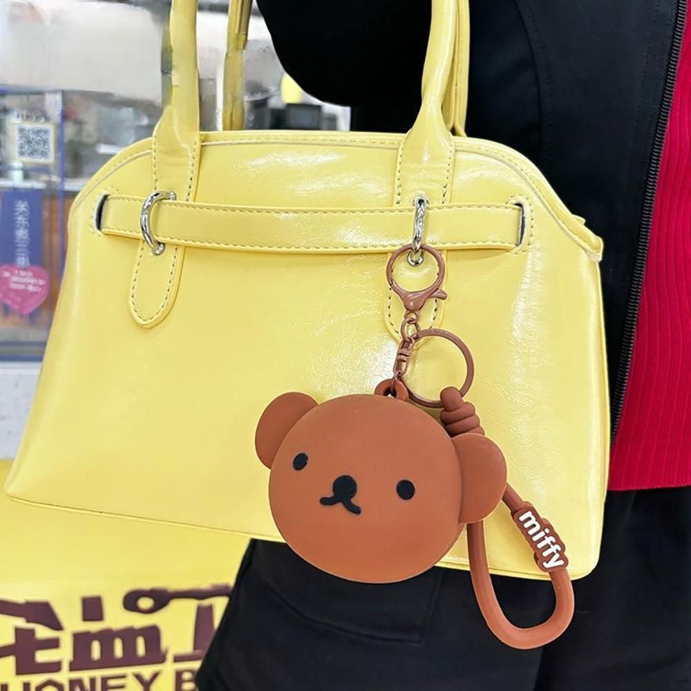 Kawaii Miffy Boris Cute Coin Purse Cartoon Rabbit Soft Silicone Mini Multifunctional Storage Bag Decoration Pendant Girl Gift