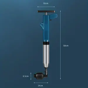 1 set of toilet unclogging tools, can solve pipe blockages with one push, tools for unclogging kitchen and bathroom floor drains, for unclogging sewer pipes