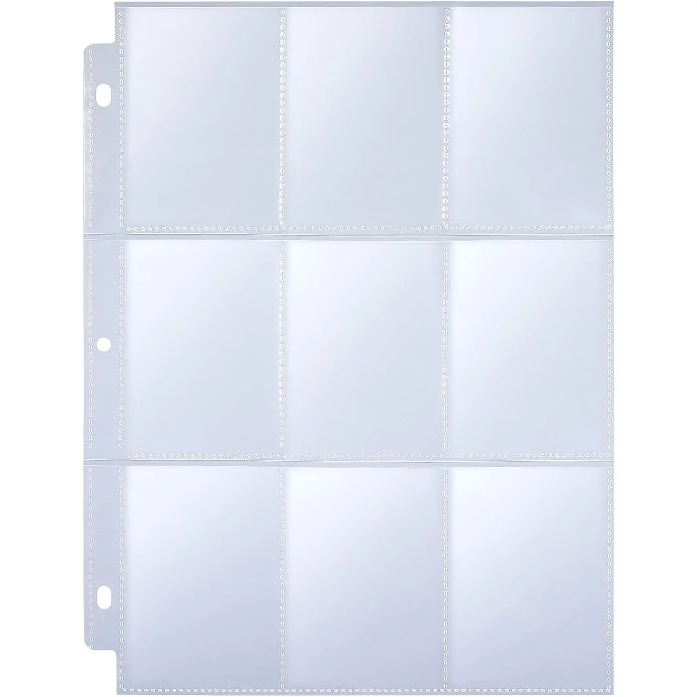 36 Pack 9 Pocket Page Protector for 3 Ring Binder, Holds 324 Cards | Trading Card Sleeves Page Clear Sheet Protector Pages for 3 Ring Binder, Card Sheets for Standard Size Cards