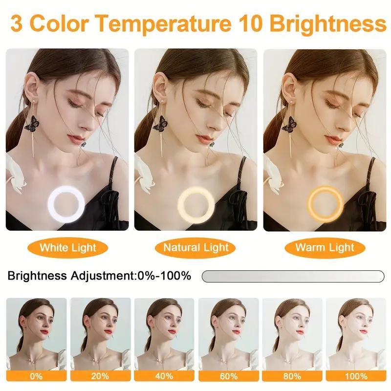 12" Video Light With 43.3" Extendable Tripod Stand - Ring Light With Phone Holder For Live Stream/Makeup/YouTube Video/TikTok/March Madness/Spring Break/Easter/World Cup - Compatible With All Phones - Creator Essential