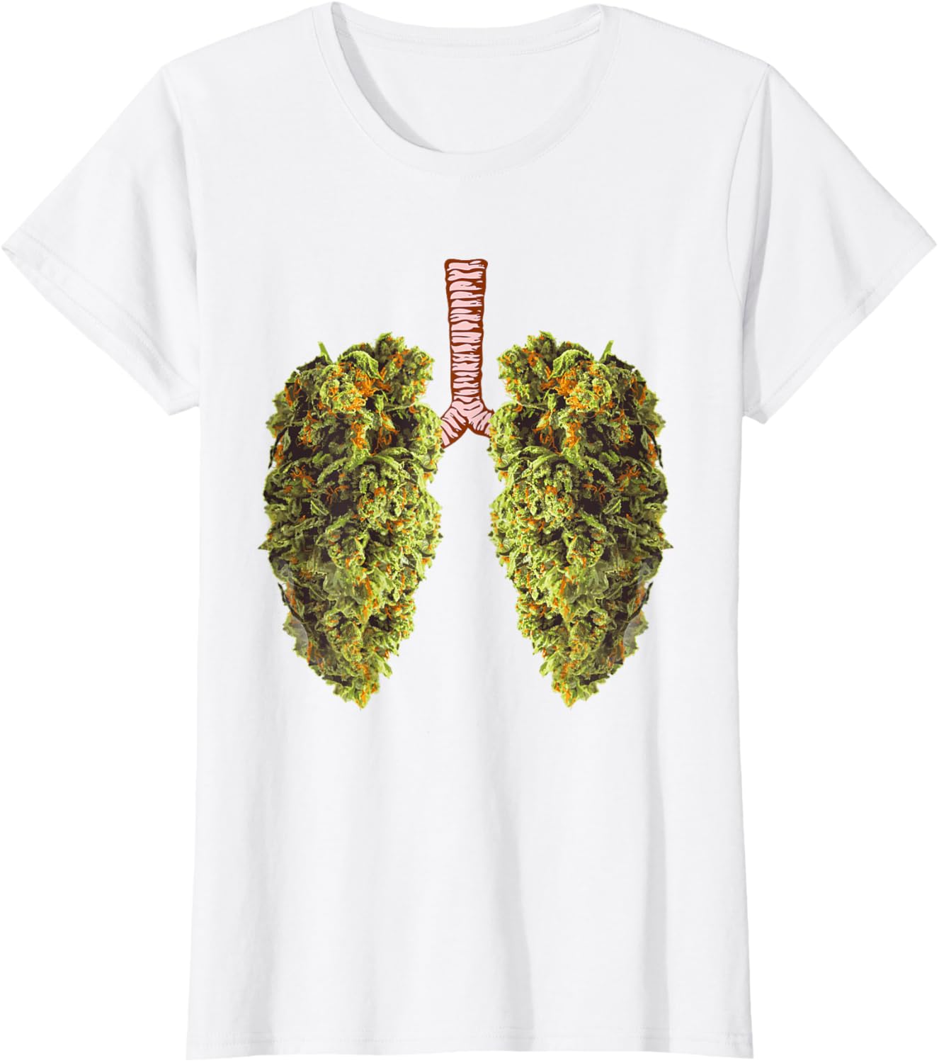 Funny Weed Lung Marijuana Bud T-Shirt - THC Lung TShirt T-Shirt
