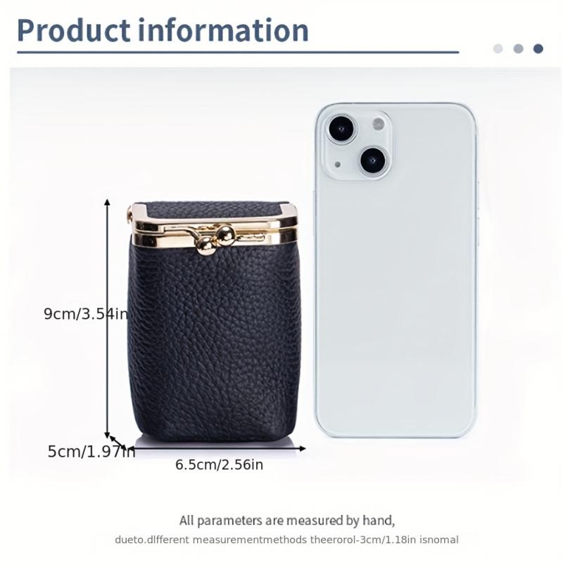 New lychee-pattern lipstick bag, high-end lipstick storage bag, convenient multi-functional compact coin purse, multi-purpose storage bag, a perfect gift for your girlfriend or mom