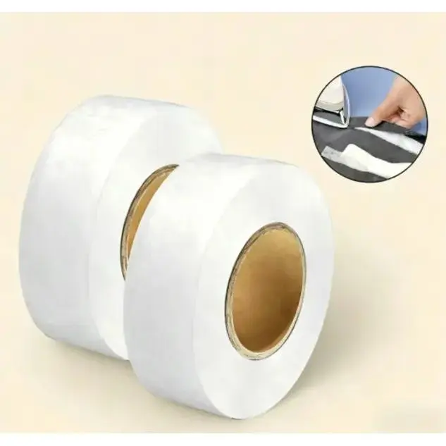 Hemming Tape Fabric Adhesive Hem Iron on No-Sew Hemming Tape for Pants, 0.79 Inch Width, 2559 Inch Length, White