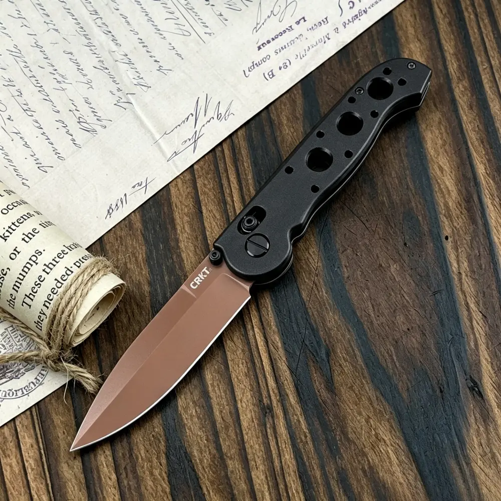High-Quality M16 Pocket Folding Knife, 12C27 Sandvik Blade, 420 Steel Handle—Everyday, Camping, Hiking, and Rescue Tool; Portable Mountaineering, Outdoor Survival, and Jungle Belt Knife; Gift, Stainless Steel Blade