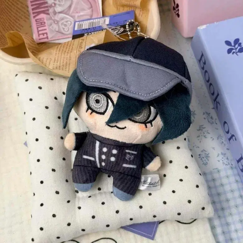 Anime NEW Danganronpa Plush Doll Naegi Makoto Saihara Shuichi Hinata Hajime Oma Kokichi 12cm Plushies toy Keychain Pendant gift