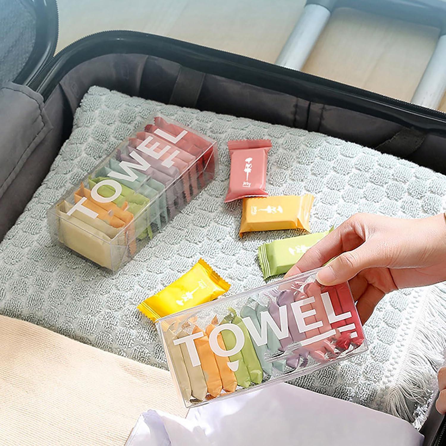 Portable Compressed Disposable Towel, 14pcs/set Thickened Compression Soft Comfortable Face Towel, Travel & Home Supplies