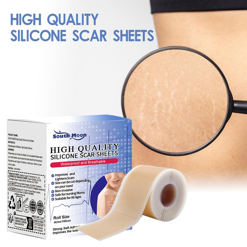 South Moon High Quality Silicone Scar Sheets, Fade Scar Waterproof Breathable Skin Scar Beauty Patch