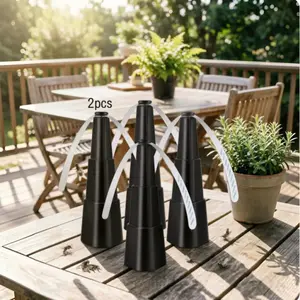 2 pack chemical free fly repellent fan portable table fly away fan quiet soft blade fly deterrent for outdoor picnic patio restaurant dining food protection
