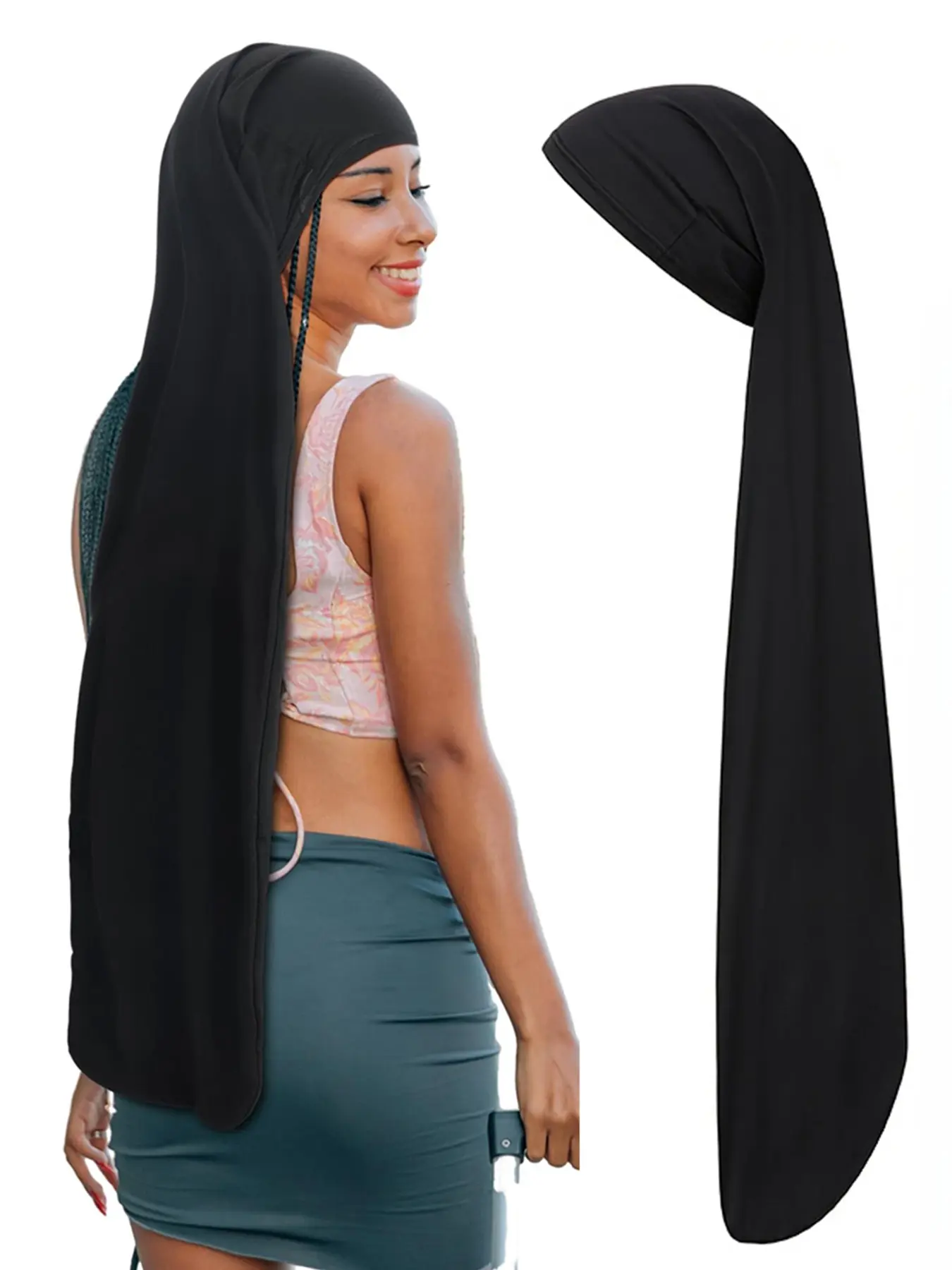 Jumbo Dreadlock Cap Hair Dreads Head Wrap, Dreadlock Wraps for Men Women, Sleeping Hair Accessories, Comfortable and Stylish, Polyester
