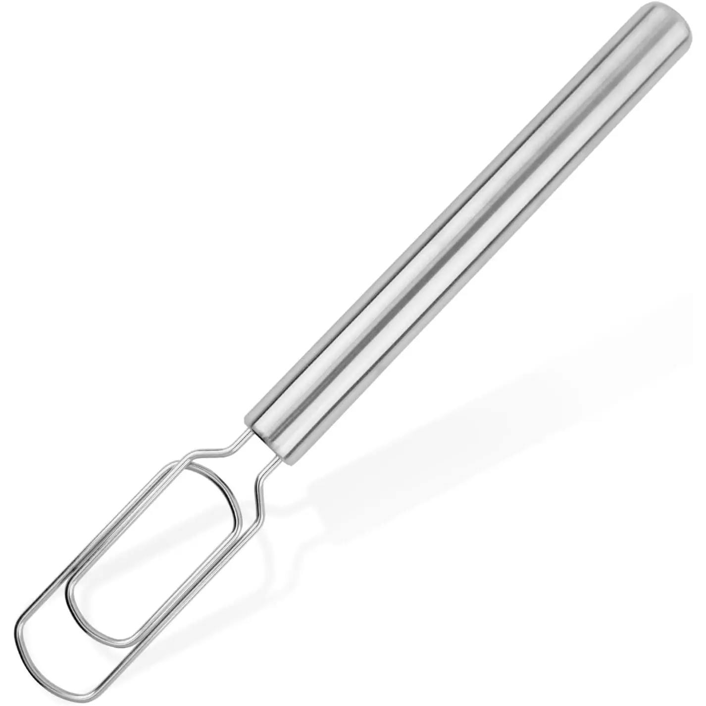 Sourdough Starter Whisk, 12 in Stainless Steel Danish Dough Whisk | Narrow coil whisk for sourdough jars, starter, dough and batter; reaches corners in , Mason and tall jars
