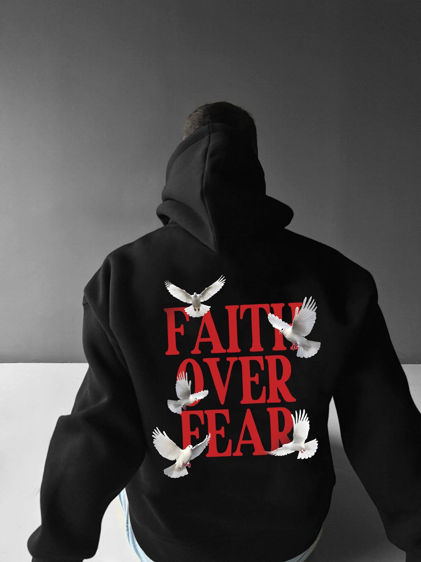 Unisex's Letter & Figure Print Drop Shoulder Hoodie, Street Fashion Drawstring Pocket Hooded Sweatshirt for Daily Holiday Outdoor Wear, Unisex's Clothes for Fall & Winter, Athletic Hoodie