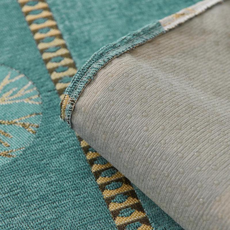 Boho Style Chenille Sofa Cover, Elastic Sofa Slipcover, 1 Count Geometric Embroidery Design, Soft Sofa Protector for Bedroom Office Living Room #TOP PICKS