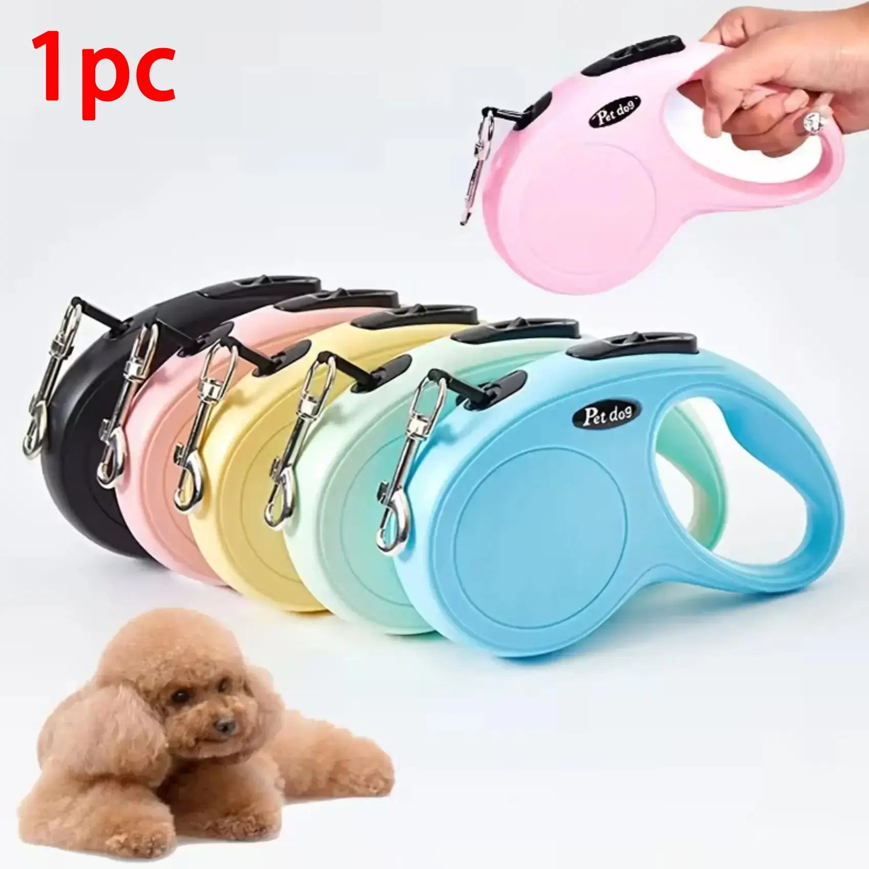 Automatic Retractable Pet Leash 3m Long Dog Lead, Ideal for Outdoor Walks, Durable & Comfortable Design, Perfect for Pets