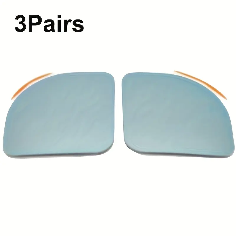 1/3 - Pair Fan - Shaped HD Glass Blind Spot Mirrors: Frameless, Adjustable & Convex Wide - Angle Rear View for All Cars, Vans, SUVs & Trucks, Car Accessories