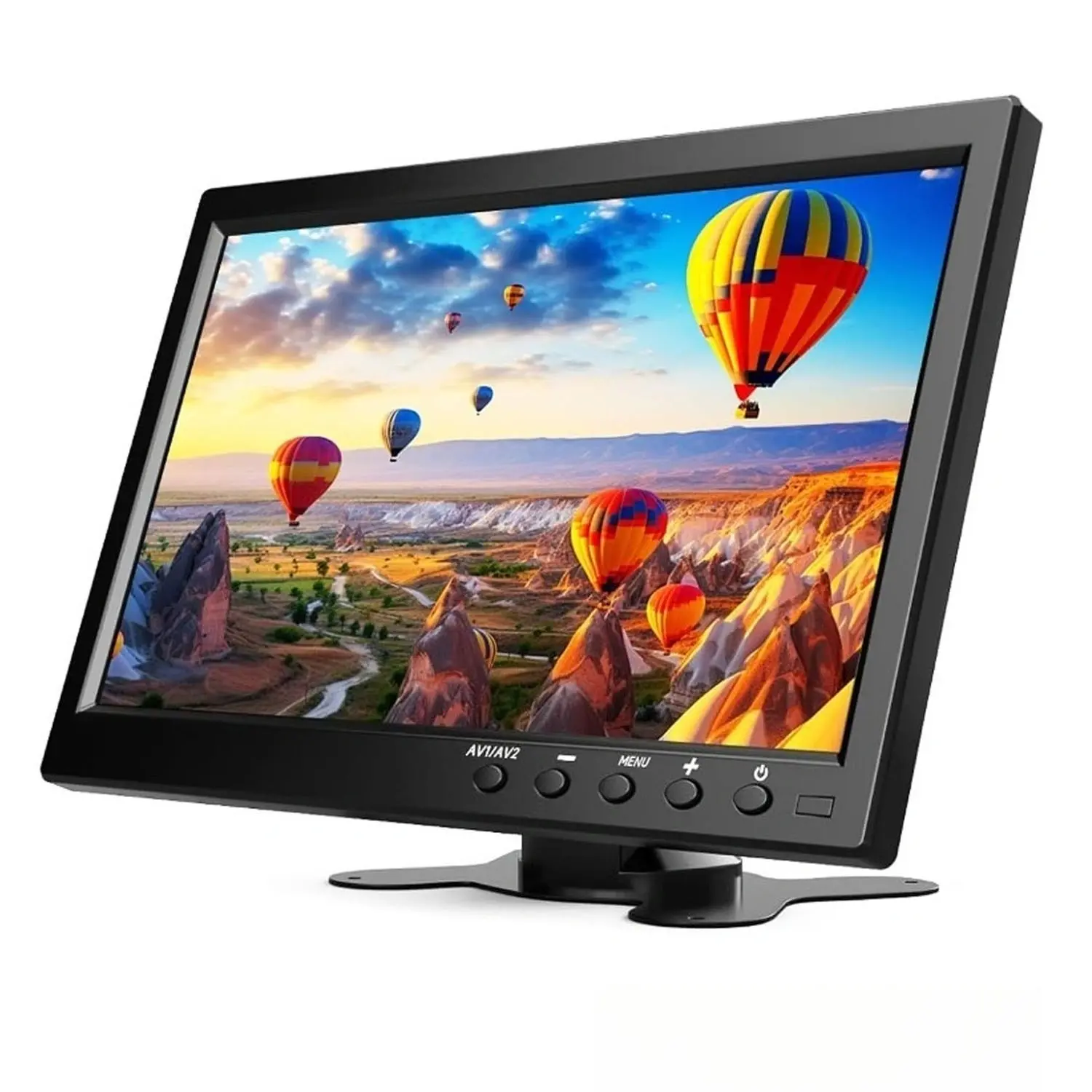 10.1 Inch Security Monitor, Digital Monitor, Small Display, Supports HDMI/vga/AV/bnc/USB, Speaker, Compatible with Computers and Surveillance Cameras